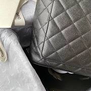 Chanel CC Medallion Caviar Black Tote Handbag 30x24x14cm - 2