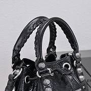 Balenciaga Le Cagole Leather Black Bucket Bag 30cm - 6