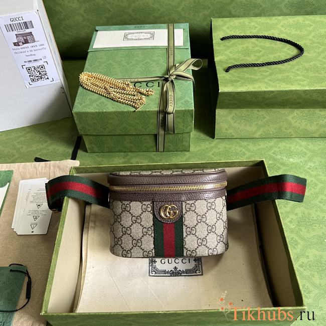 Gucci Ophidia Belt Bag With Web 18x12x6cm - 1
