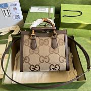 Gucci Tote Bag With Bambo Handle 498110 Size 27 X 19 X 10.5 cm - 6