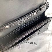 Balenciaga Hourglass XS Black Crocodile Embossed 19x12x5cm - 5