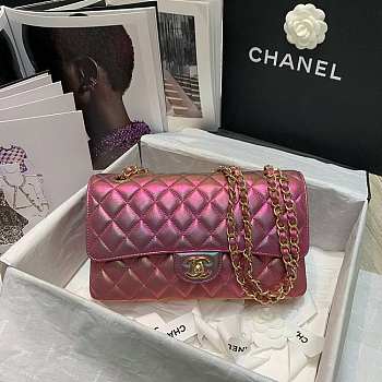 Chanel Rectangular Flap Bag Purple 25cm