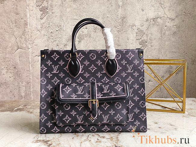 LV Onthego MM Black 35x27x14cm - 1