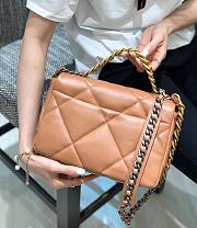 Chanel 19 Flap Bag Brown Gold Hardware 26cm - 4