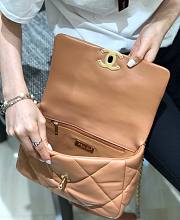 Chanel 19 Flap Bag Brown Gold Hardware 26cm - 3