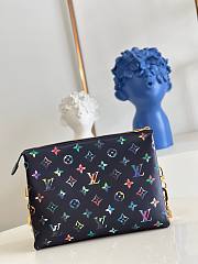 LV Coussin PM Navy Blue 26x20x12cm - 4