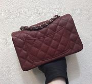 Chanel Flap Bag Small Wine Red 20cm - 2
