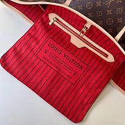 Louis Vuitton Neverfull Shopping Bag M41178 Monogram With Rose Red - 6