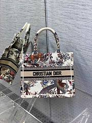 Dior Book Tote Small Jardin d'Hiver Embroidery 26.5x21x14cm - 1