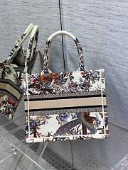 Dior Book Tote Small Jardin d'Hiver Embroidery 26.5x21x14cm - 3