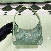 Prada Re-edition Satin Green 22x17x6cm - 1