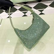 Prada Re-edition Satin Green 22x17x6cm - 4