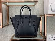 Celine Micro Luggage Smooth Calfskin Dune Black 26cm - 4