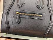 Celine Micro Luggage Smooth Calfskin Dune Black 26cm - 6