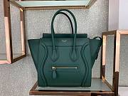 Celine Micro Luggage Smooth Calfskin Dune Green 26cm - 1