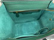 Celine Micro Luggage Smooth Calfskin Dune Green 26cm - 4