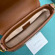 Gucci Marmont Mini Top Handle Bag Brown 21X15.5X8cm - 4