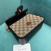 Gucci Canvas Marmont Mini Top Handle Bag 21x8x15cm - 3