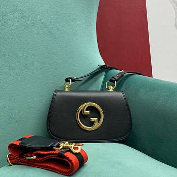 Gucci Mini Blondie Shoulder Bag Black 21x5x12cm
