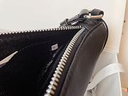 Prada Triangle Leather Pouch Black 26x14x5cm - 5