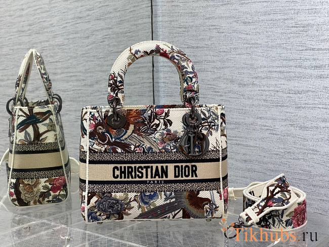 Dior D-lite Ecru Multicolor Jardin d'Hiver 24x12x20cm - 1