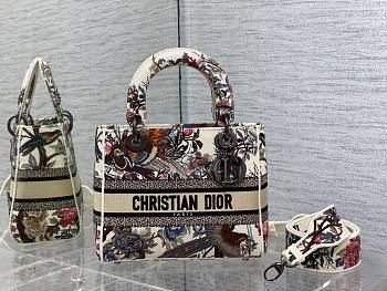 Dior D-lite Ecru Multicolor Jardin d'Hiver 24x12x20cm