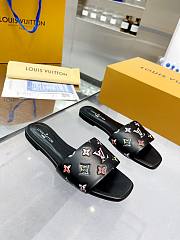 LV Revival Flat Mule Black  - 1