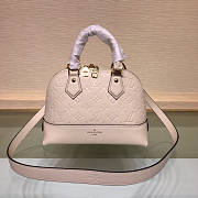 LV Neo Alma BB Monogram Empreinte Cream Leather M44858 Size 25 x 18 x 12 cm - 1