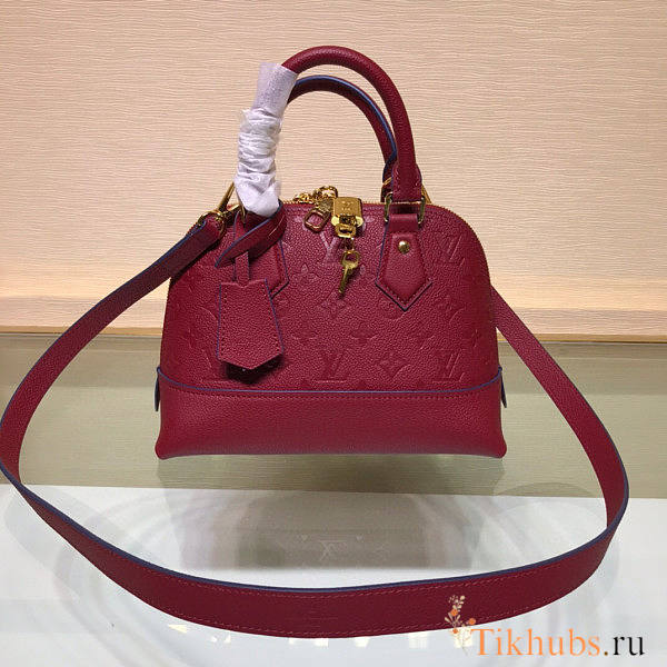 LV Neo Alma BB Monogram Empreinte Red Leather M44858 Size 25 x 18 x 12 cm - 1