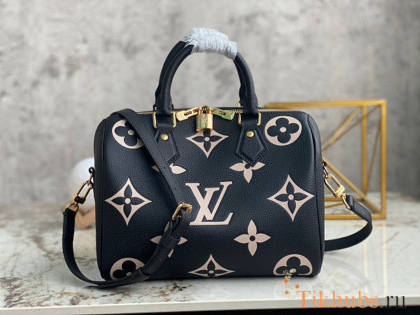 LV Speedy Black White 25x19x15cm - 1