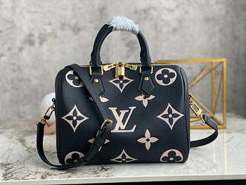 LV Speedy Black White 25x19x15cm