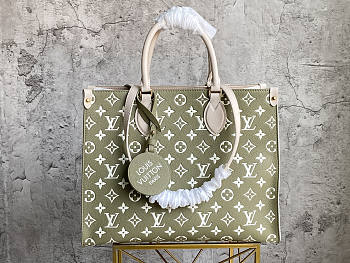 LV Onthego Green Size 35 x 27 x 14