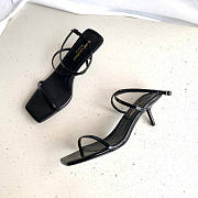 YSL Nuit Sandals Black Heel 5.5cm - 1