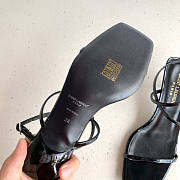 YSL Nuit Sandals Black Heel 5.5cm - 4