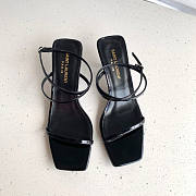 YSL Nuit Sandals Black Heel 5.5cm - 2