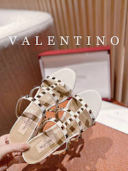 Valentino Slide Sandal White Heel 6cm - 3