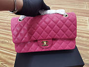 Chanel Medium Flap Bag Caviar Gold Hardware Pink 25cm - 1