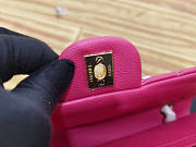 Chanel Medium Flap Bag Caviar Gold Hardware Pink 25cm - 4