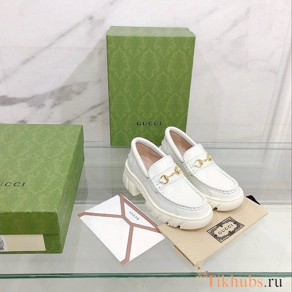 Gucci Loafer With Horsebit White - 1