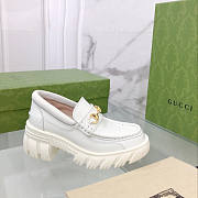 Gucci Loafer With Horsebit White - 3