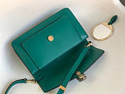 BVLGARI Serpenti Forever Shoulder Bag Green 22x15x4.5cm - 4