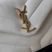 YSL Mini Loulou White 20x14x7.5cm - 3