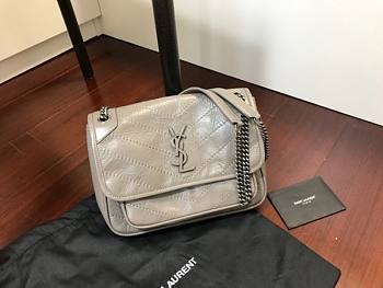 YSL Niki Gray 21x16x7.5cm