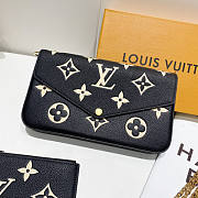 LV Pochette Felicie Black 21x12x3cm - 1