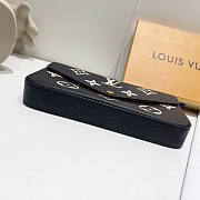 LV Pochette Felicie Black 21x12x3cm - 5