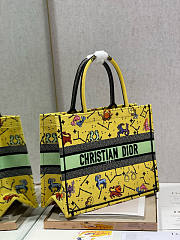 Dior Book Tote Yellow Zodiac 36.5x28x17.5cm - 6