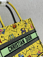 Dior Book Tote Yellow Zodiac 36.5x28x17.5cm - 2