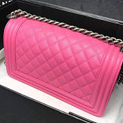 Chanel Leboy Pink Cavier Silver Hardware 25cm - 2