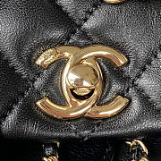 Chanel 22A Small Backpack Black Lambskin 18.5x18x12cm - 2