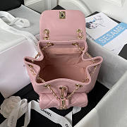 Chanel Backpack Pink 18x18x12cm - 5